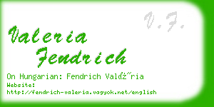 valeria fendrich business card
